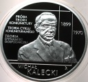 10 zł złotych 2022 Michał Kalecki Wielcy ekonomiści SREBRO