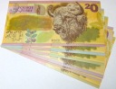 PWPW banknot testowy Potęga Podłoża 9 x ŻUBR 20 folder album