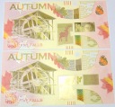 PWPW banknoty testowe 2 x AUTUMN Jesień 5 Five Falls