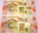 PWPW banknoty testowe 2 x AUTUMN Jesień 5 Five Falls