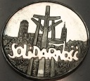 100000 zł złotych 1990 Solidarność TYP A uncja 1 oz SREBRO (nr 1)