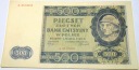 1940 500 zł pięćset złotych Seria A 2513053 Góral Generalna Gubernia