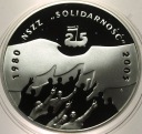 10 zł złotych 2005 NSZZ Solidarność 1980 2005 SREBRO