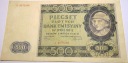 1940 500 zł Pięćset Złotych Seria A Góral (nr 1)