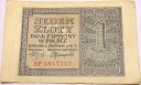1941 1 zł Jeden Złoty, banknot seria BF