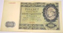 1940 500 zł pięćset złotych Ser. A 8201046 Góral Generalna Gubernia banknot