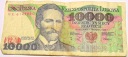 1988 10000 zł dziesięć tysięcy złotych Seria CE 6143030 Wyspiański banknot