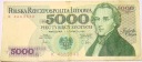 1982 5000 zł złotych Chopin seria K banknot
