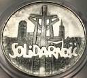 100000 zł złotych 1990 Solidarność TYP A uncja 1 oz SREBRO