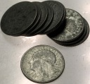 LOT zestaw 10 x 2 zł złote Głowa Kobiety Polonia Jadwiga Babka SREBRO