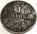 Niemcy 1 marka mark 1914 A SREBRO