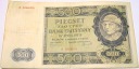1940 500 zł pięćset złotych Ser. A 5866904 Góral Generalna Gubernia banknot
