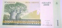 Madagaskar 2000 ariarów 2009 ariary banknot