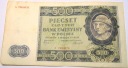 1940 500 zł pięćset złotych Ser. A 7669876 Góral Generalna Gubernia banknot