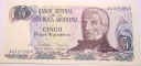 Argentyna 5 peso 1983-1984 José de San Martín pesos argentinos ARP banknot