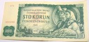Czechosłowacja 100 koron 1961 hutnik rolniczka Most Karola CSK Kčs Czechy
