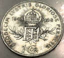 Austro-Węgry 1 korona 1912 Franciszek Józef Rocznica 1848 Austria SREBRO