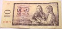 Czechosłowacja 10 koron 1960 Seria J dziewczęta z kwiatami CSK Kčs banknot