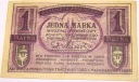 GNIEZNO 1 marka 1919 asygnata Notgeld banknot RZADKI