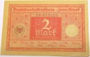 Niemcy 2 marki mark 1920 Seria 18-659128 Republika Weimarska banknot