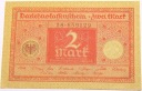 Niemcy 2 marki mark 1920 Seria 18-659129 Republika Weimarska banknot
