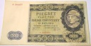 1940 500 zł Pięćset Złotych Seria A 5950633 Góral