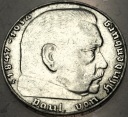 Niemcy 2 marki 1939 J Hindenburg SREBRO (nr 1)