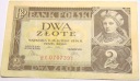 1936 2 zł dwa złote Seria BX 0707391 banknot