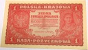 1919 1 jedna Marka Polska I Serja CH 740074 banknot