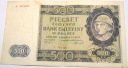 1940 500 zł pięćset złotych Ser. A 7674801 Góral Generalna Gubernia banknot