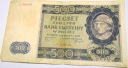 1940 500 zł pięćset złotych Ser. A 7834548 Góral Generalna Gubernia banknot