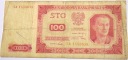 1948 100 zł sto złotych seria CA banknot