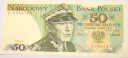1975 50 zł złotych Świerczewski seria D JEDNOLITEROWA