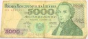 1988 5000 zł pięć tysięcy złotych Chopin banknot Seria DA