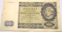 1940 500 zł Pięćset Złotych Seria A Góral (nr 1)