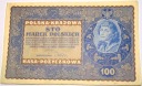 1919 100 sto Marek Polskich IF Serja A banknot