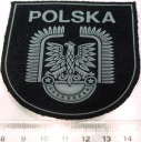 Naszywka Orzeł Lotnictwa Polskiego Wojska Lotnicze guma czarny podkład LWP