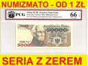 50000 zł, złotych 1993 seria T 0171623 EPQ 66 UNC