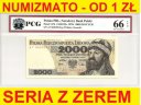2000 zł, złotych 1979 seria AF 0650258 EPQ 66 UNC