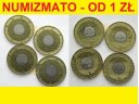 LOT 4 x 2 zł, złote ROK 2000 LAT, stan 1-