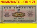PEWEX Bon Towarowy dwa centy 1969 stan 5-6