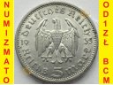 III Rzesza / Niemcy - 5 Marek 1935, Srebro