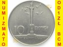10 zł, złotych 1965 Duża kolumna Zygmunta, St 1-/2