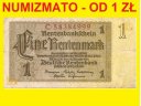 1 Rentenmark Marka 1937 8 cyfr, seria C st. 4-5