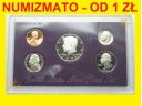 Menniczy zestaw monet 1990 USA stemple Lustrzane
