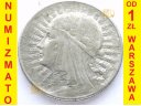 5 zł złotych Głowa kobiety znak ZN 1933 st 3+/3