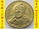 2 zł, złote 1998 Zygmunt III Waza, stan 1-/1