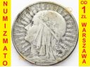 5 zł złotych Głowa kobiety bez znaku 1932 stan 3-