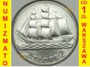 2 zł złote Żaglowiec 1936. Stan 1- PIĘKNA