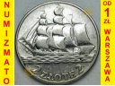 2 zł złote Żaglowiec 1936. Stan 2-